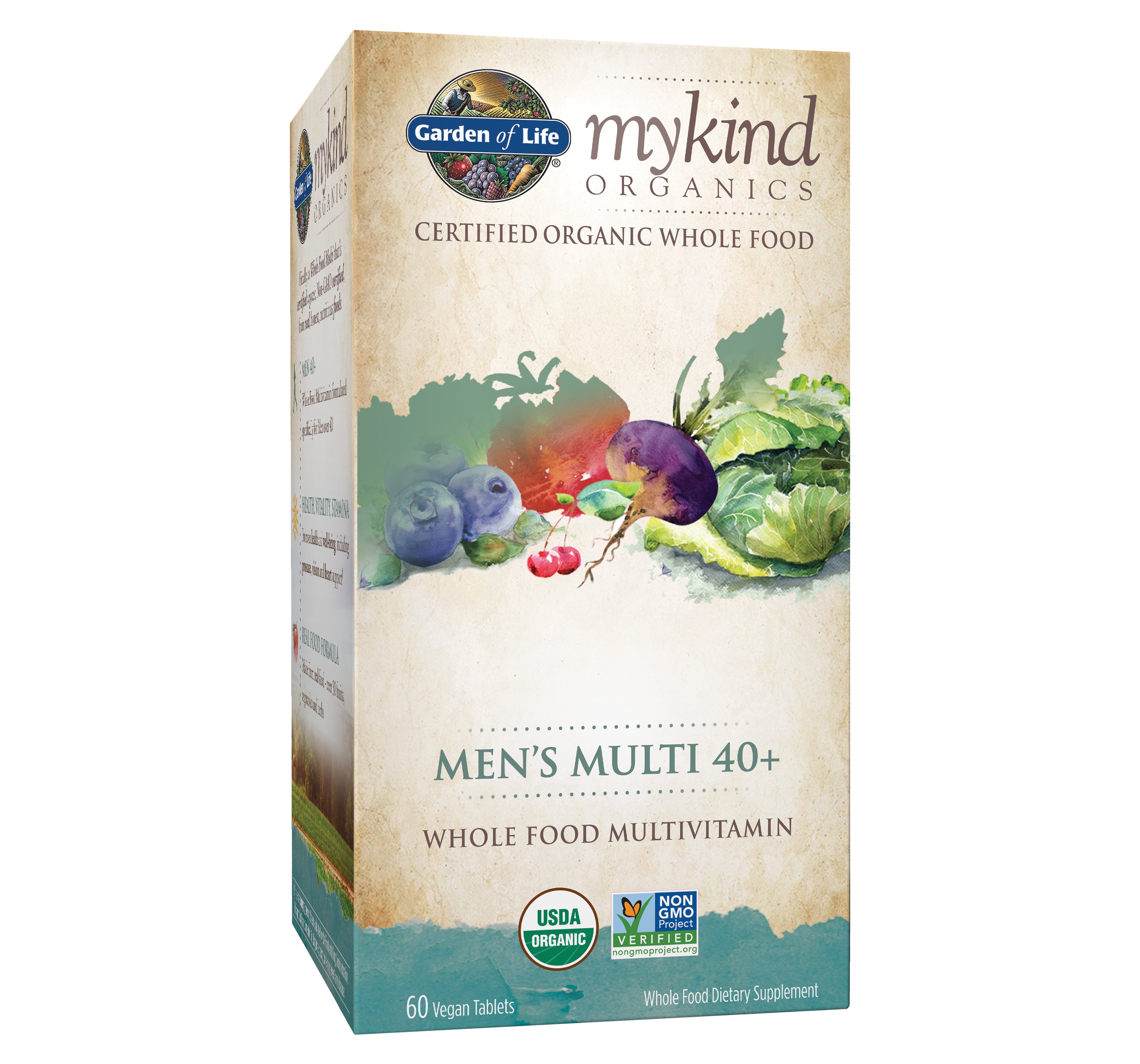 Garden of Life mykind Organics Men's 40+ Multivitamin Tablets Shop