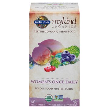 Garden of Life mykind Organics Women's Once Daily Multivitamin Tablets