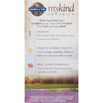 Garden of Life mykind Organics Women's Once Daily Multivitamin Tablets