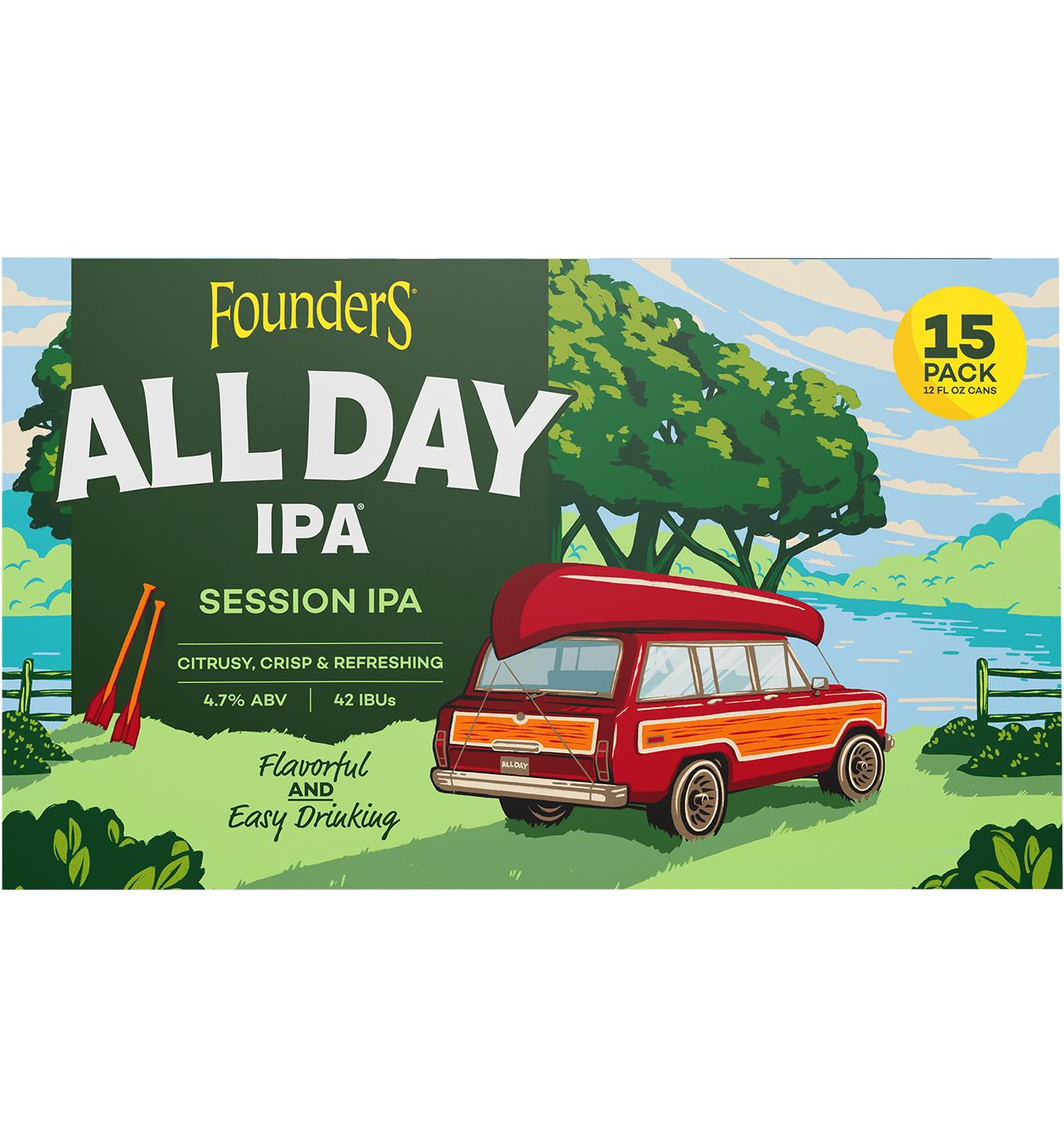 Founders All Day Indian Pale Ale Beer 15 pk Cans; image 1 of 4