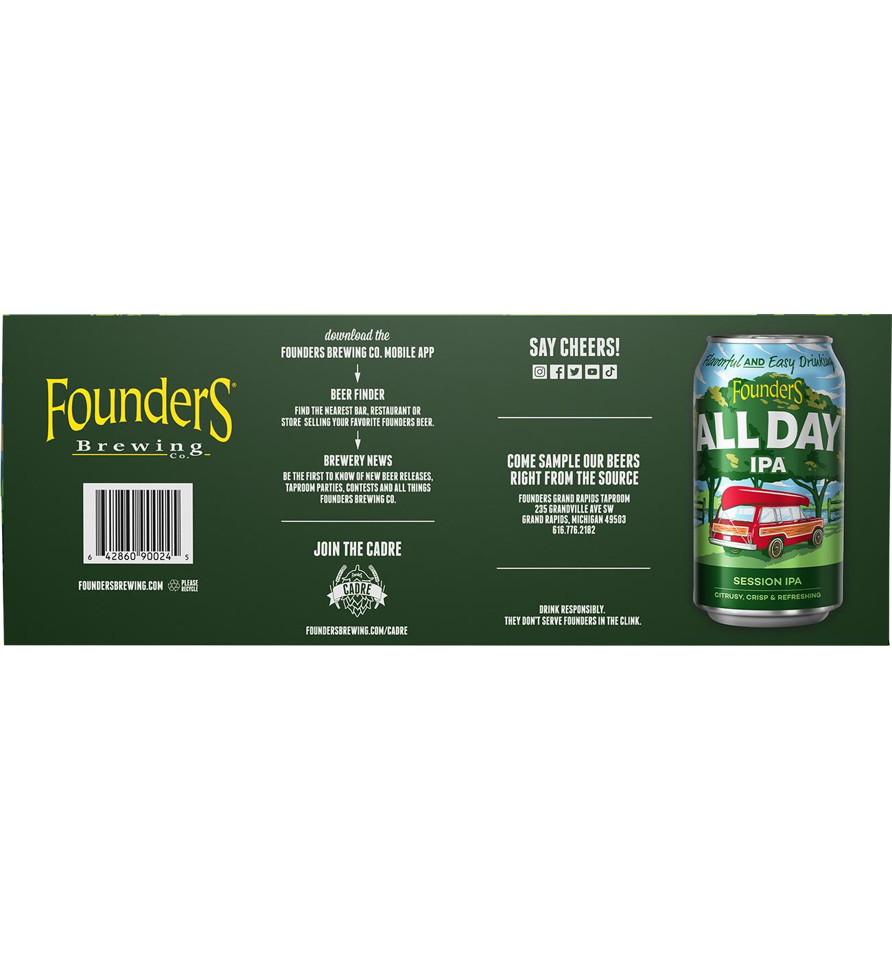 Founders All Day Indian Pale Ale Beer 15 pk Cans; image 2 of 4