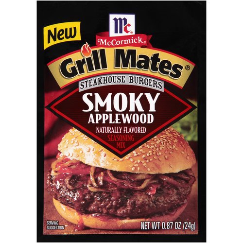 Grill Mates Steakhouse Burgers Smoky Applewood Seasoning Mix Grill