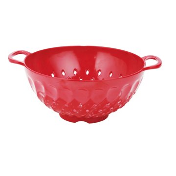 Cocinaware Swirl Colander – Red, 12"