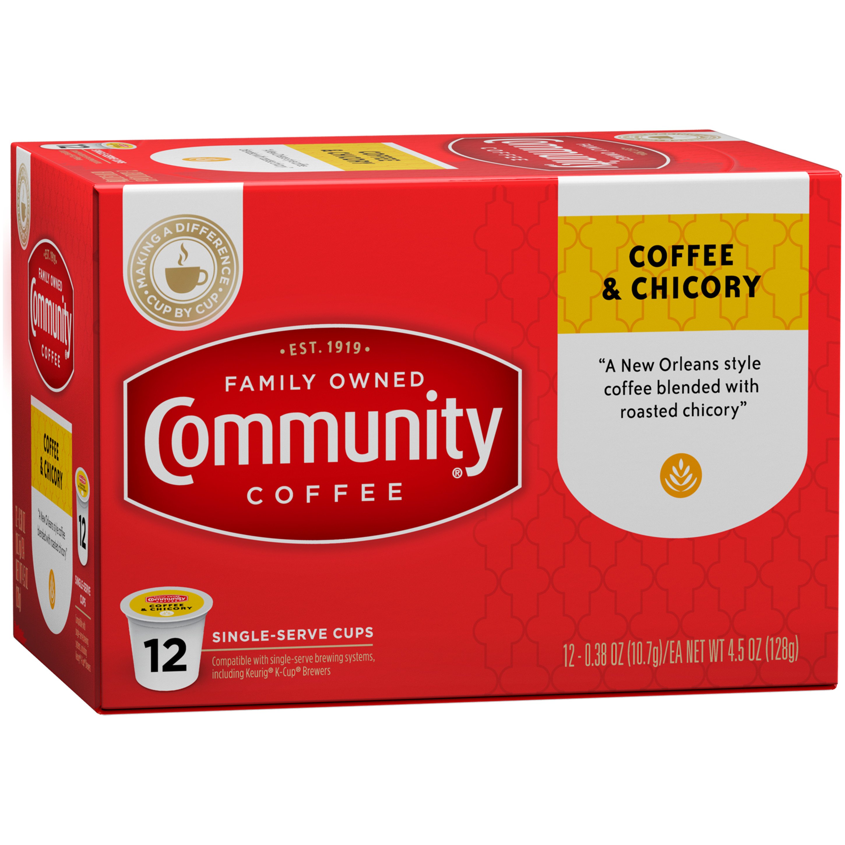 Community Coffee Coffee and Chicory Single Serve Coffee K Cups Shop