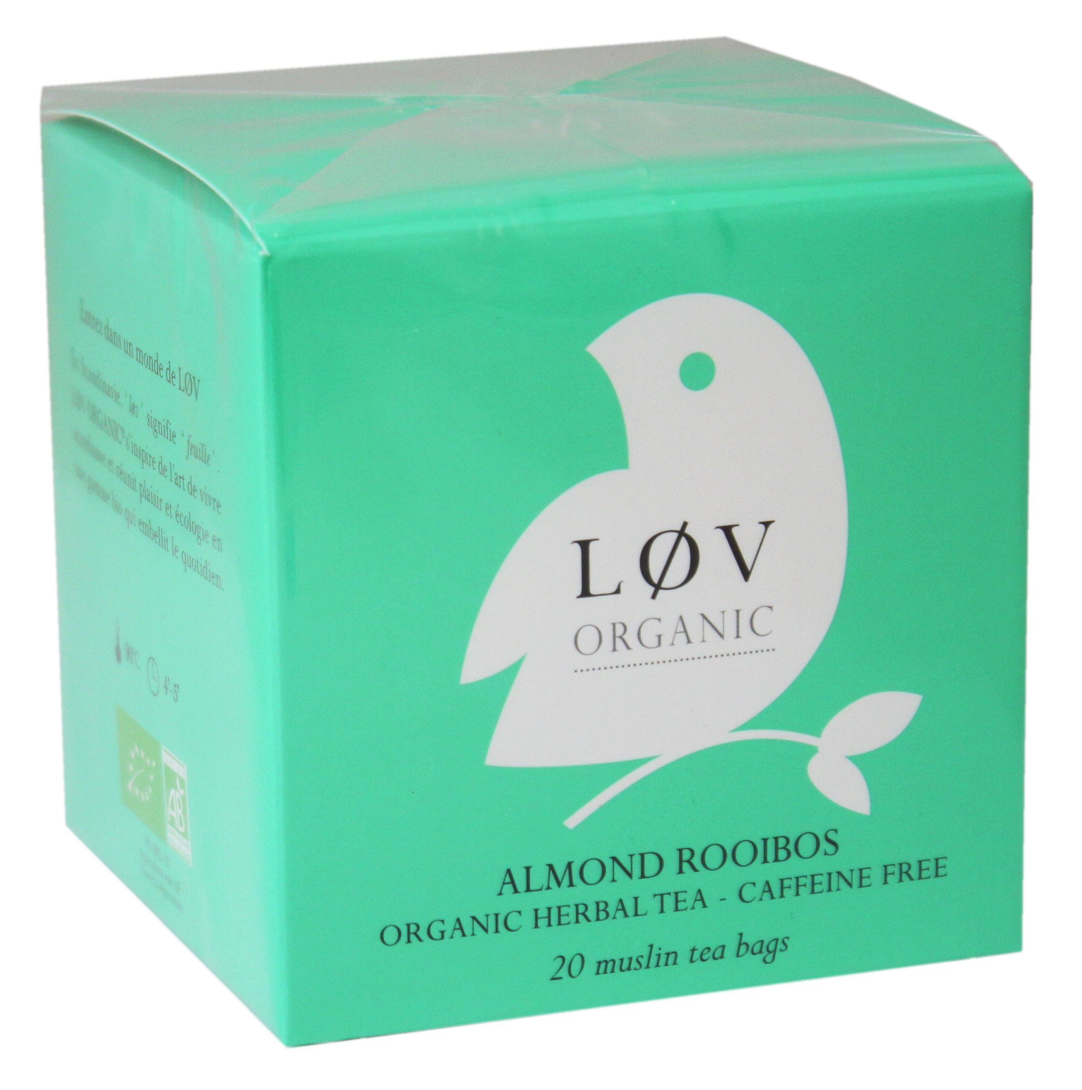 Lov Organic Almond Rooibos Tea Bags Shop Tea at HEB