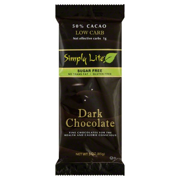 Simply Lite Sugar Free Dark Chocolate Bar Shop Candy at HEB