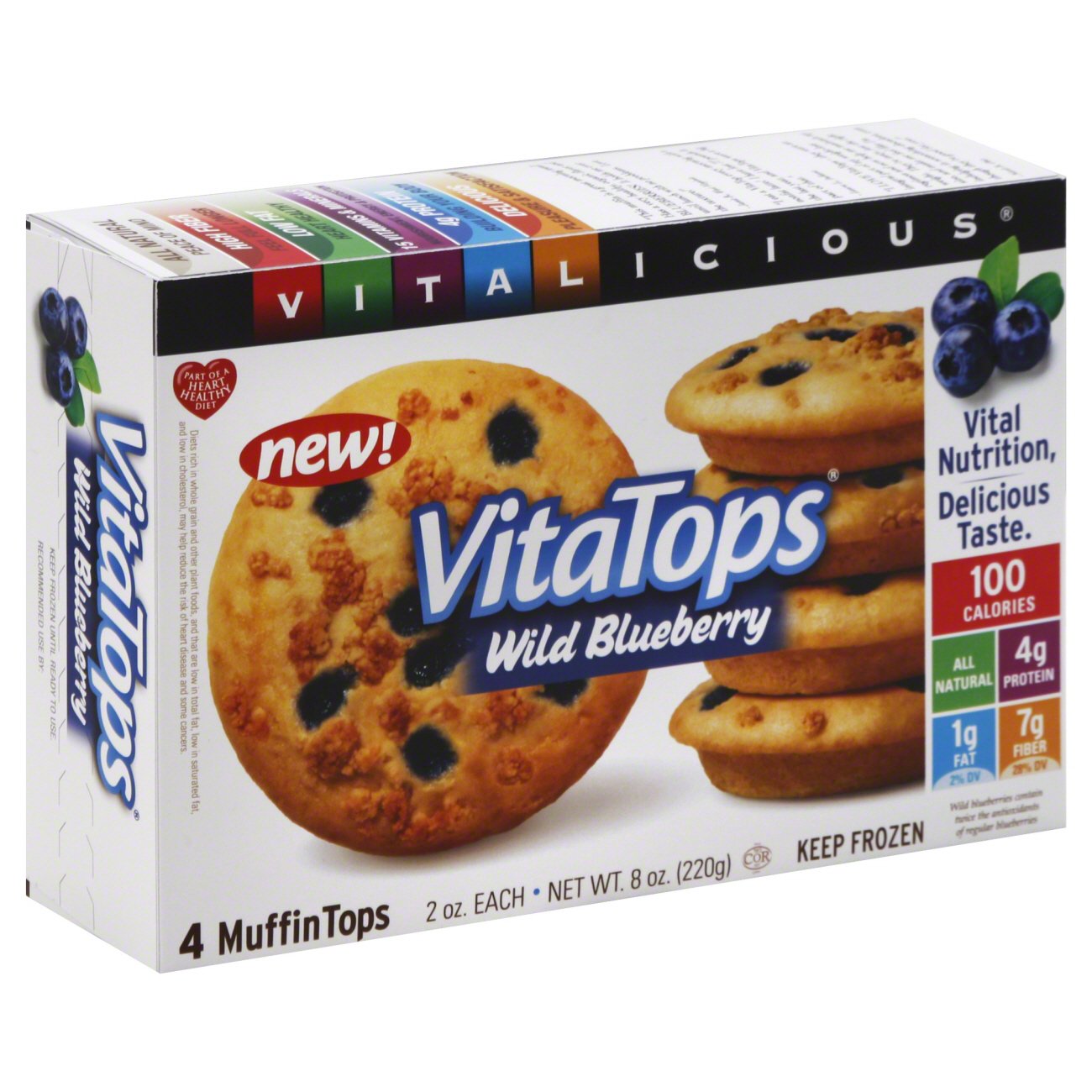 Vitalicious VitaTops Wild Blueberry Muffin Tops Shop Bread & Baked