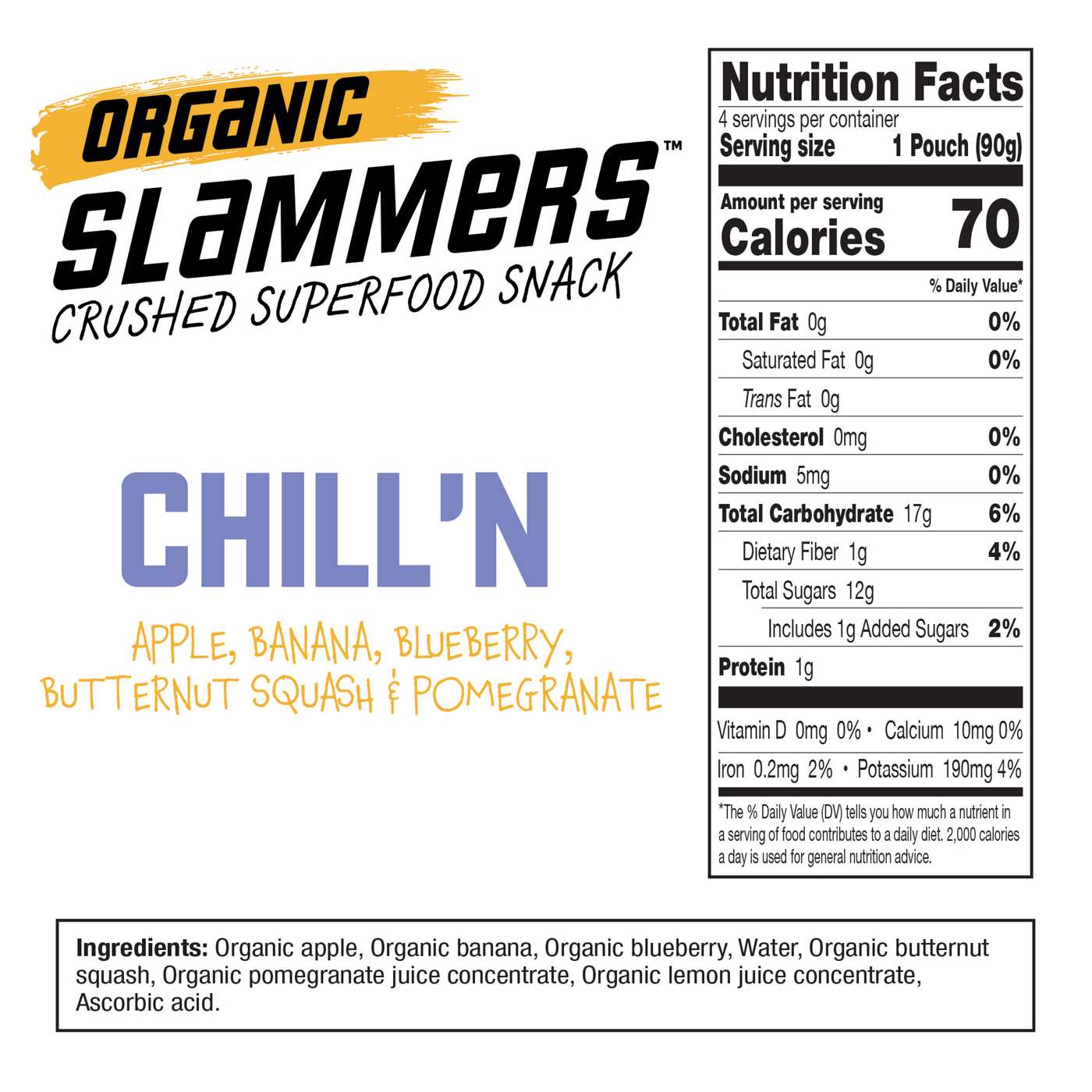 Kids Gourmet Organic Slammers Chill'n Superfood Snacks; image 2 of 2