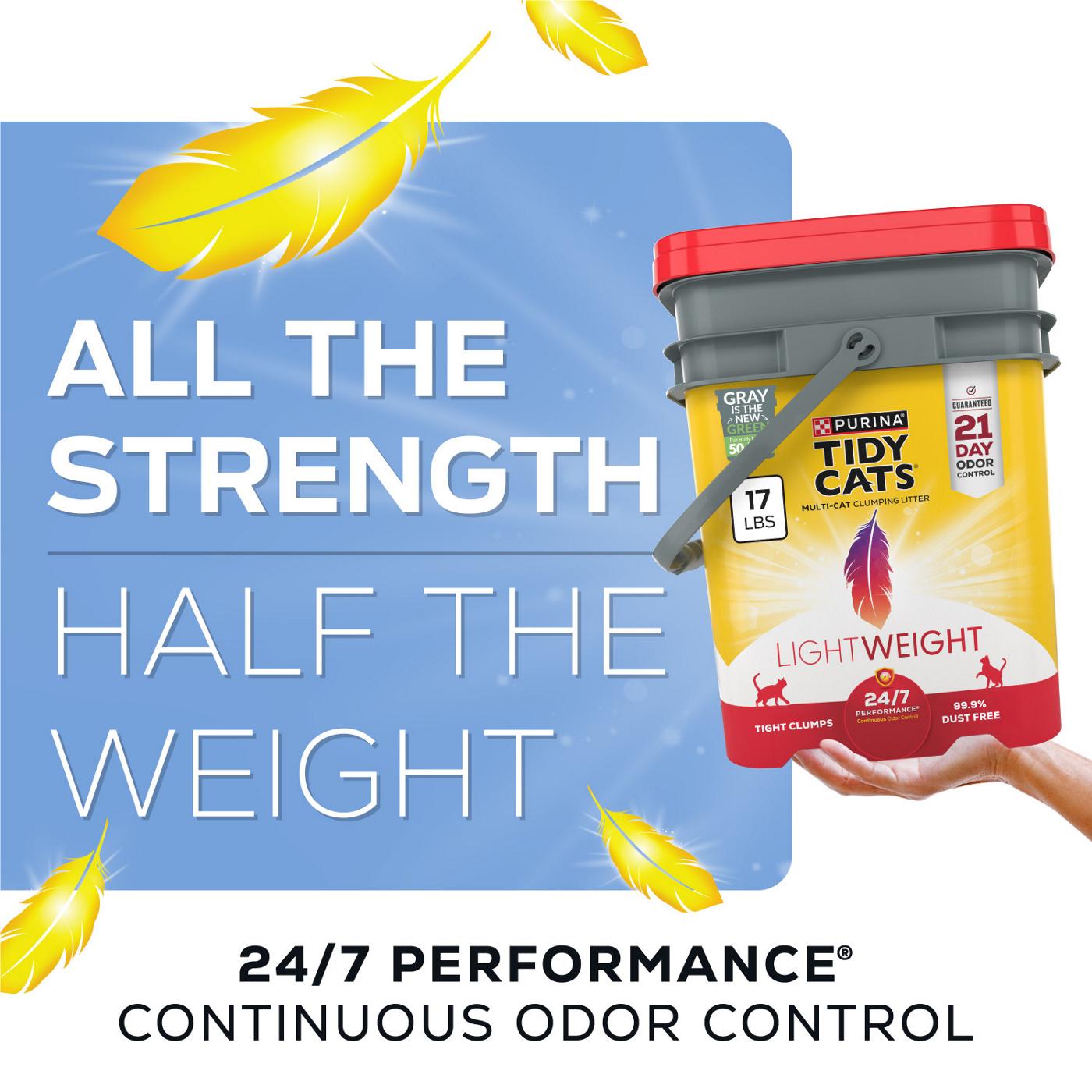 Tidy Cats Purina LightWeight 24/7 Performance Odor Control Multi-Cat Litter Clumping Dust Free; image 2 of 8