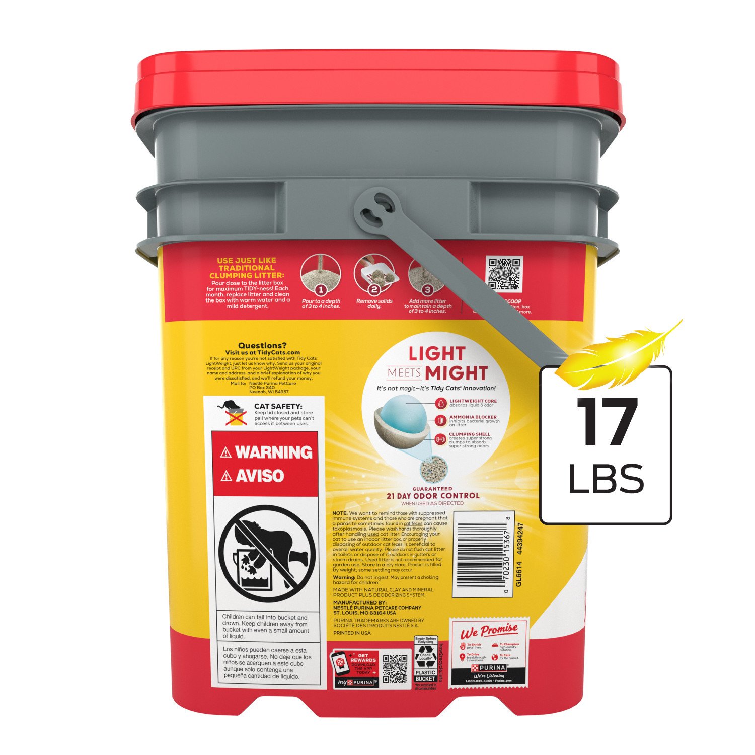 Tidy Cats Purina LightWeight 24/7 Performance Odor Control Multi-Cat Litter  Clumping Dust Free - Shop Litter & litter boxes at H-E-B