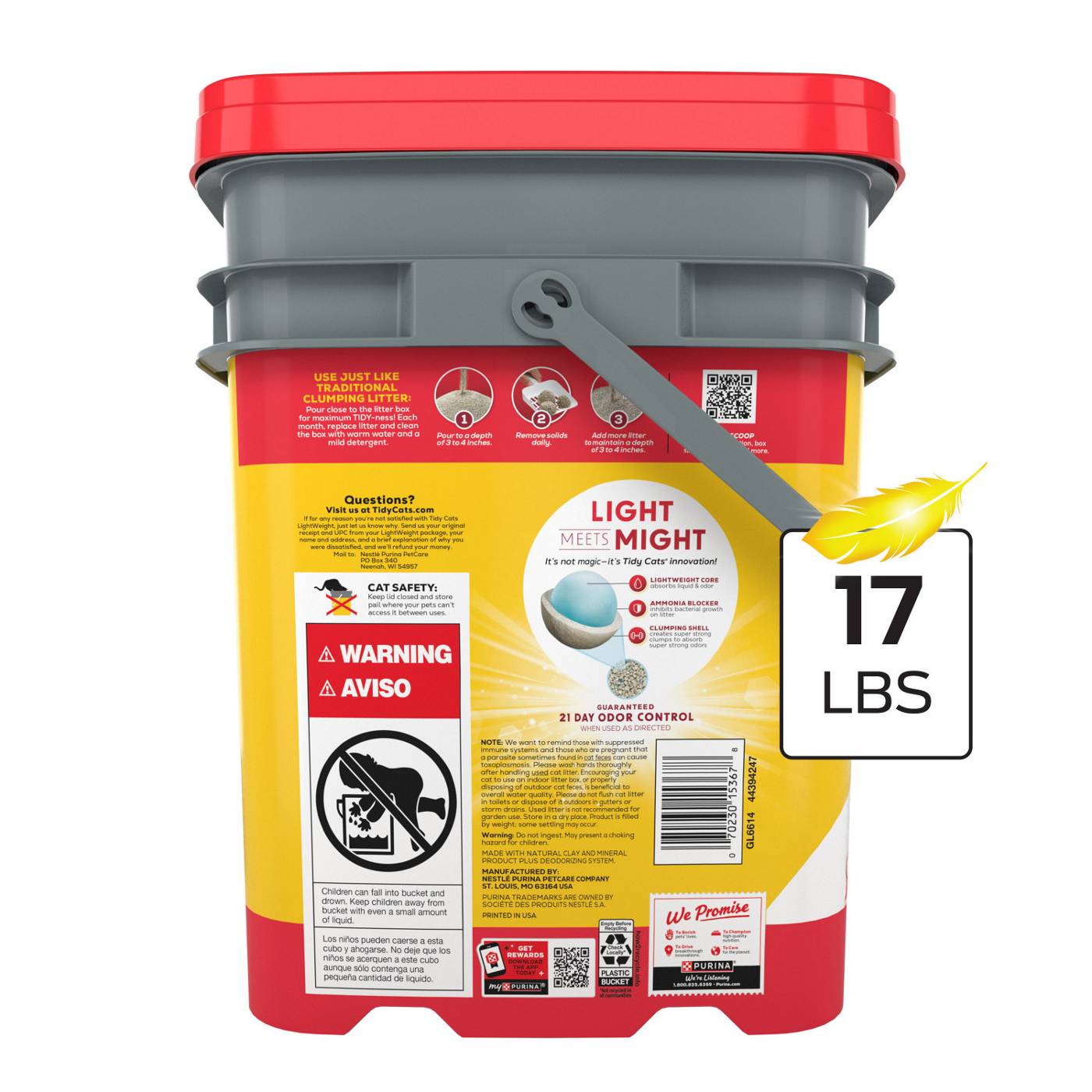 Tidy Cats Purina LightWeight 24/7 Performance Odor Control Multi-Cat Litter Clumping Dust Free; image 5 of 8