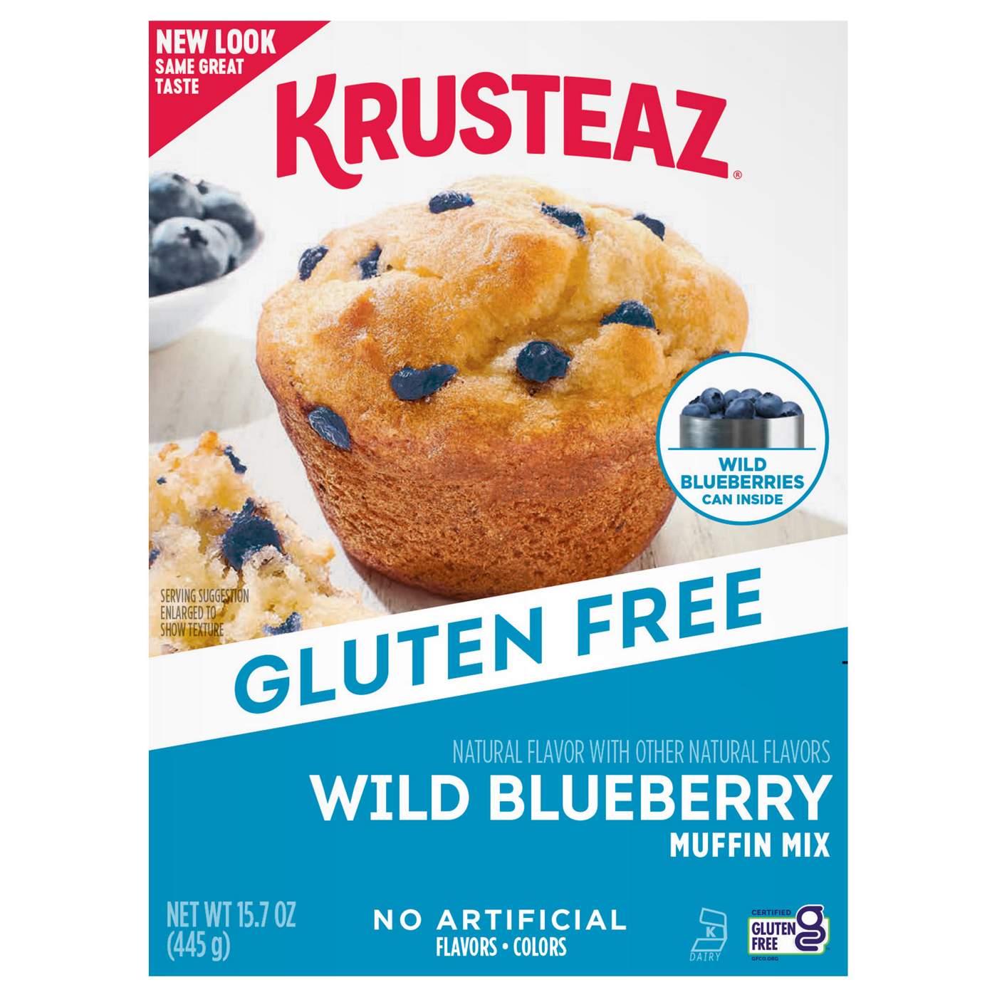 Krusteaz Gluten Free Blueberry Muffin Mix; image 1 of 7