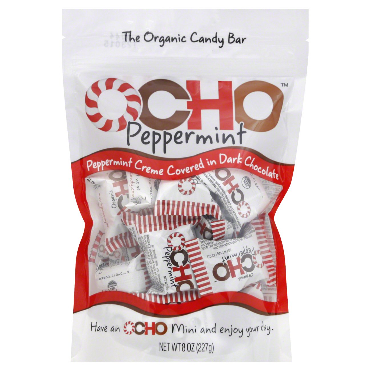 Organic Dark Chocolate Peppermint Minis Pouch – OCHO Organic