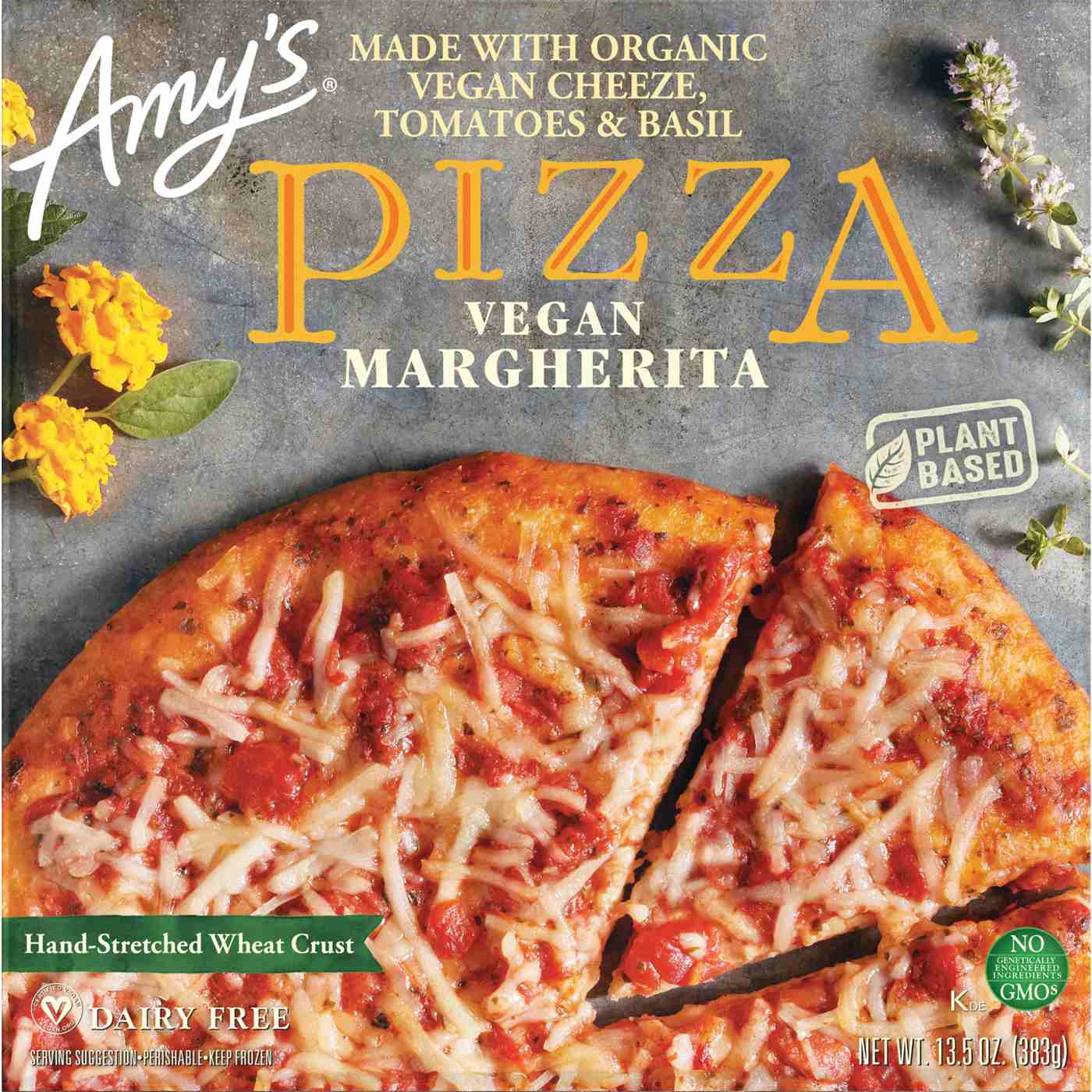 Amy's Vegan Frozen Margherita Pizza; image 12 of 12