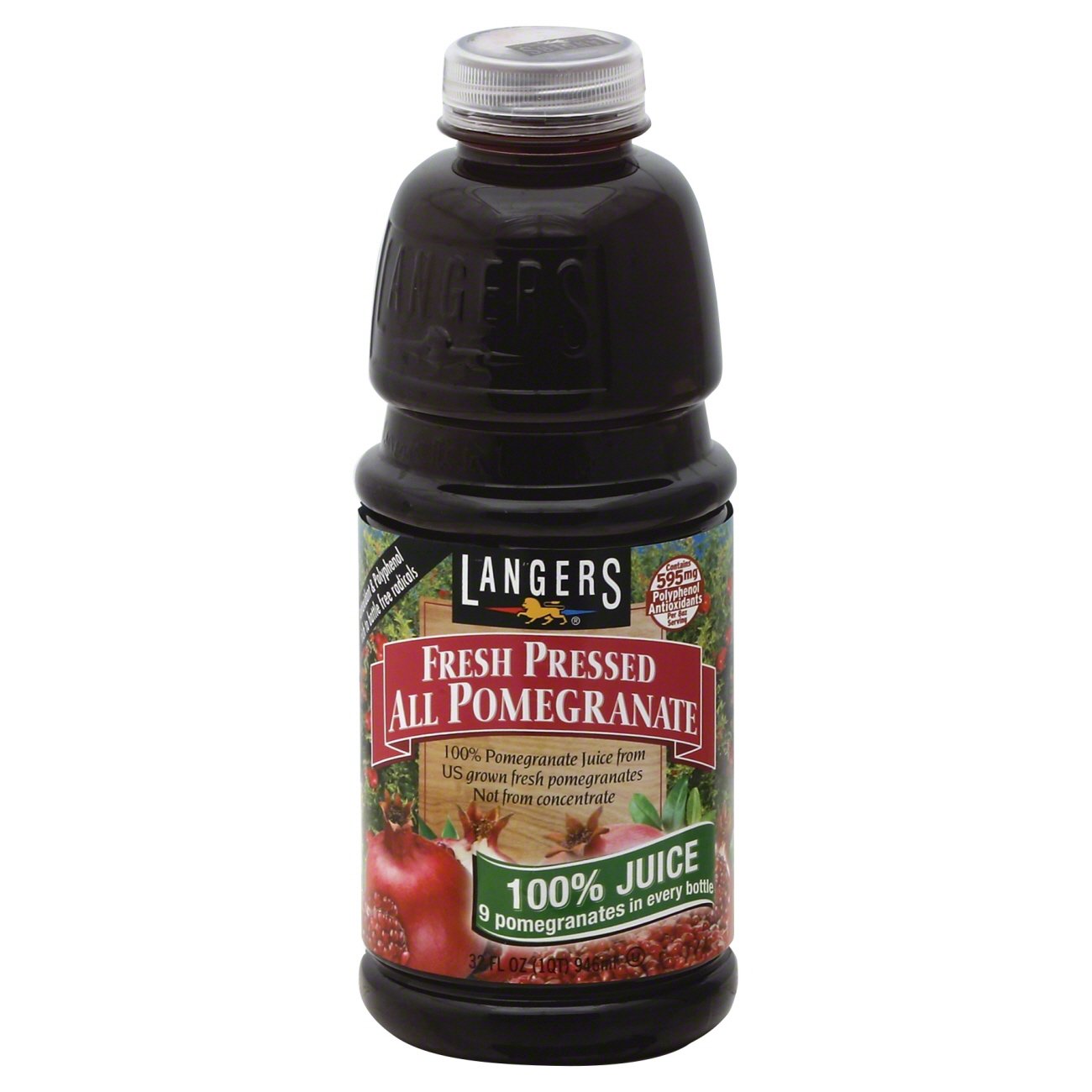 Langers Fresh Pressed All Pomegranate 100Juice Shop Juice at HEB