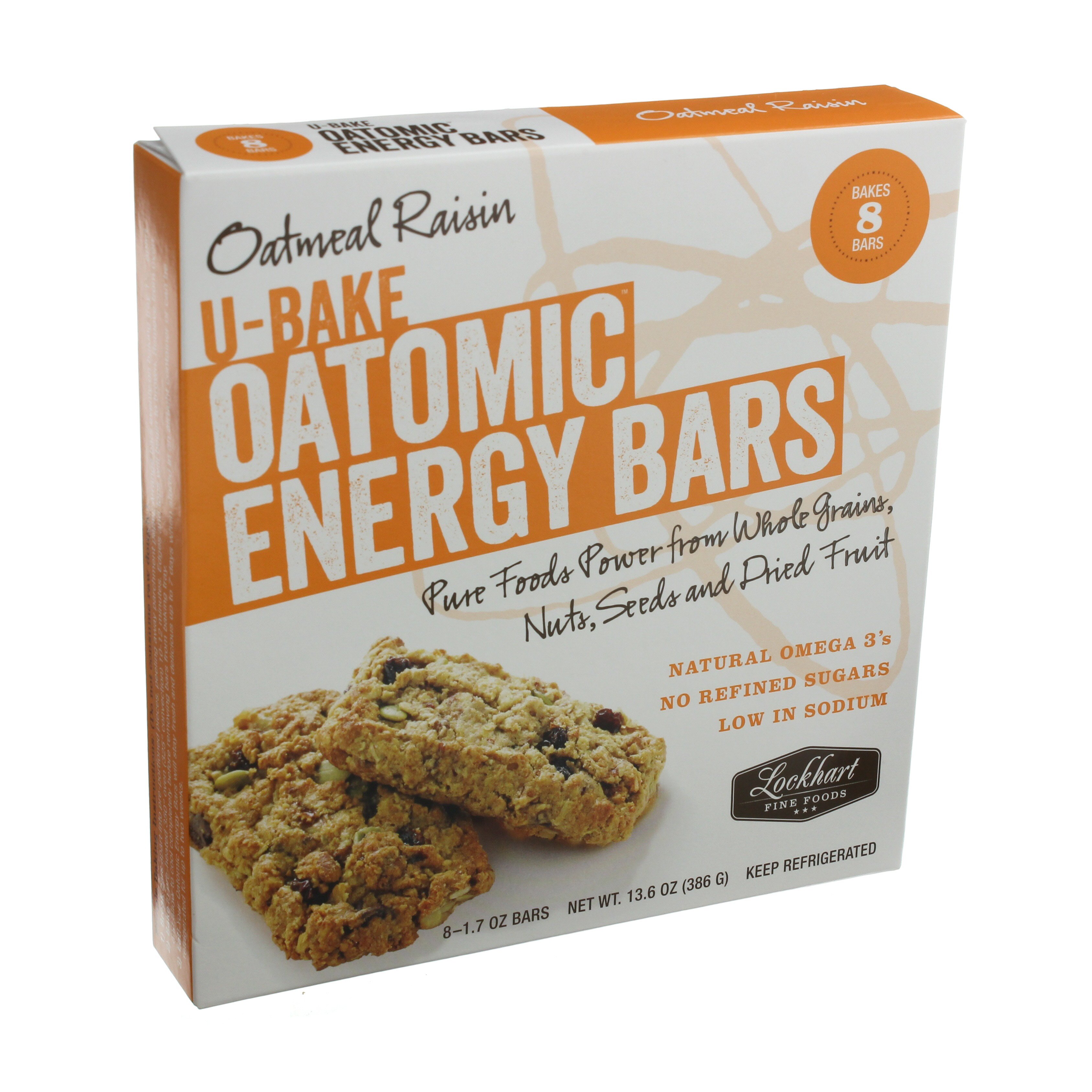 Gladder's Gourmet UBake Oatomic Oatmeal Raisin Energy Bars Shop