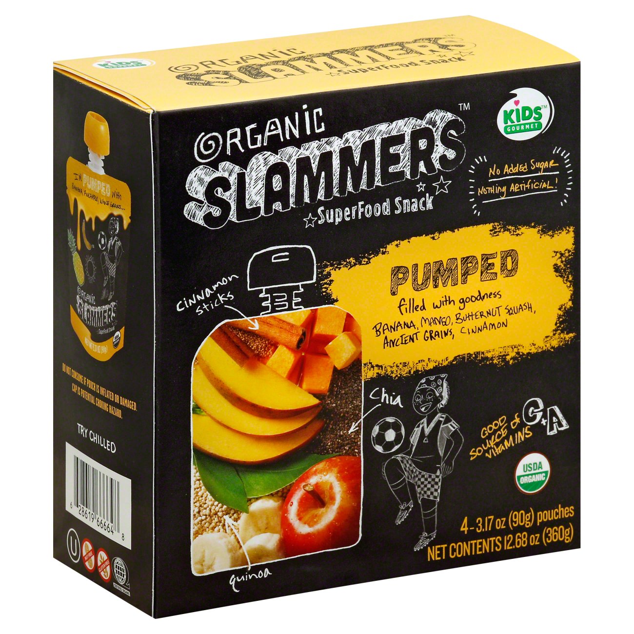 Kids Gourmet Organic Slammers Superfood Snack Pumped Shop Fruit at HEB