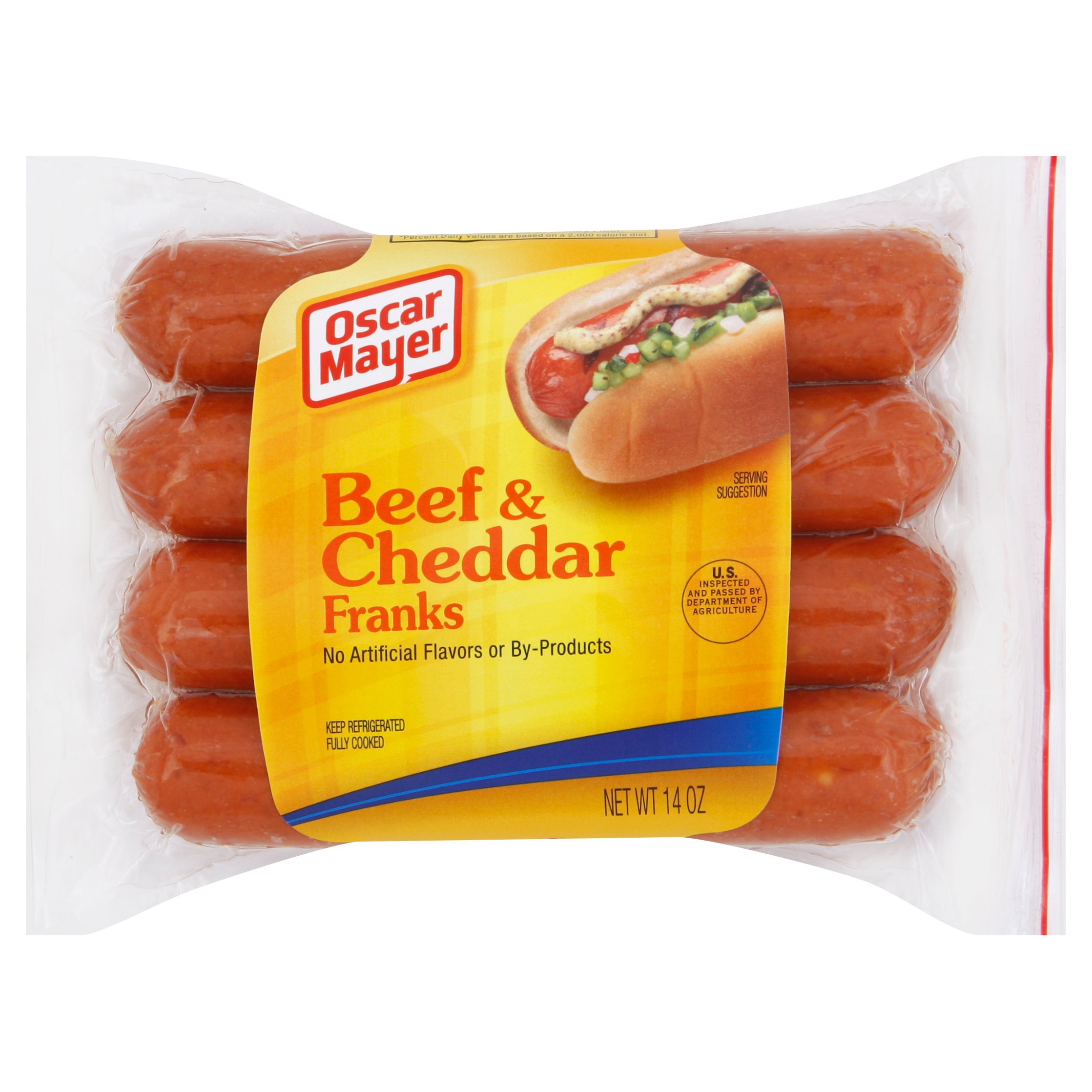 Oscar Mayer Beef & Cheddar Franks - Shop Hot Dogs At H-E-B