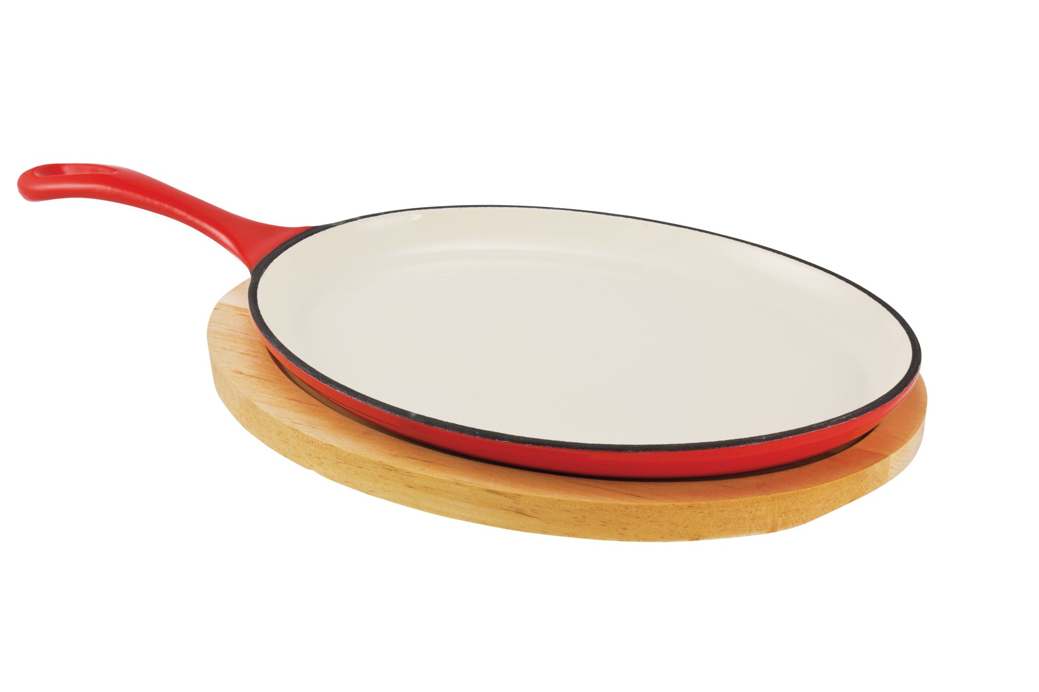 Cocinaware Cast Iron Red Fajita Pan Shop Frying pans & griddles at HEB