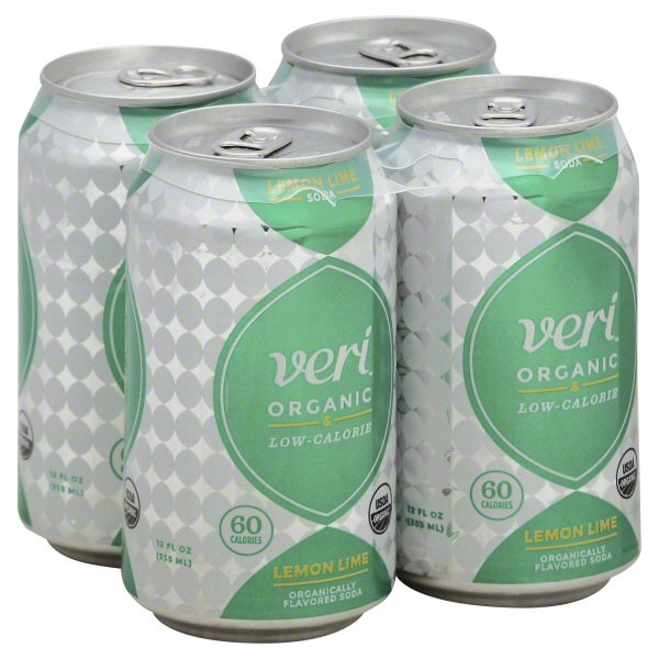 Veri Organic Low Calorie Lemon & Lime Soda 4 PK Cans Shop Soda at HEB