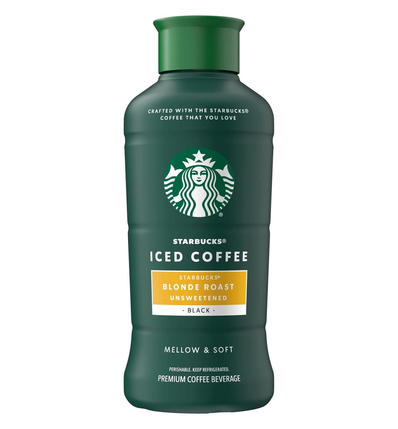 Starbucks Chilled Iced Coffee Beverage - Unsweetened Black Blonde Roast; image 1 of 5