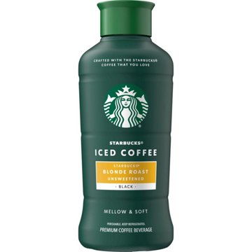 Starbucks Chilled Iced Coffee Beverage - Unsweetened Black Blonde Roast