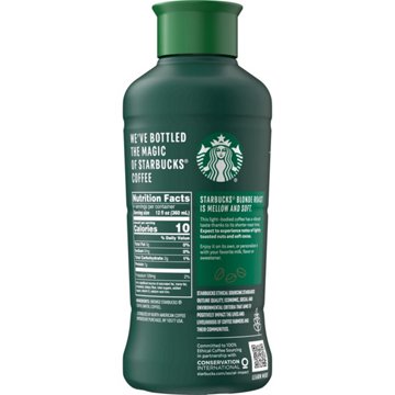 Starbucks Chilled Iced Coffee Beverage - Unsweetened Black Blonde Roast