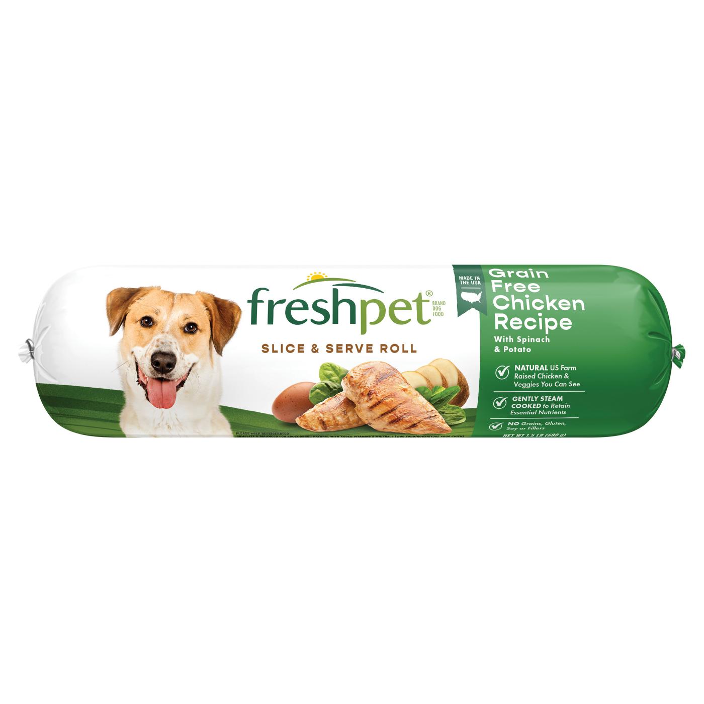Freshpet Slice & Serve Grain Free Chicken Fresh Dog Food; image 1 of 9