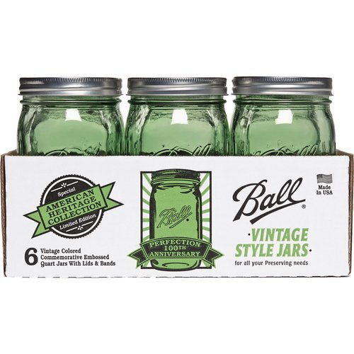 Ball 32 OZ Green Heritage Collection Jars Shop Canning supplies at HEB