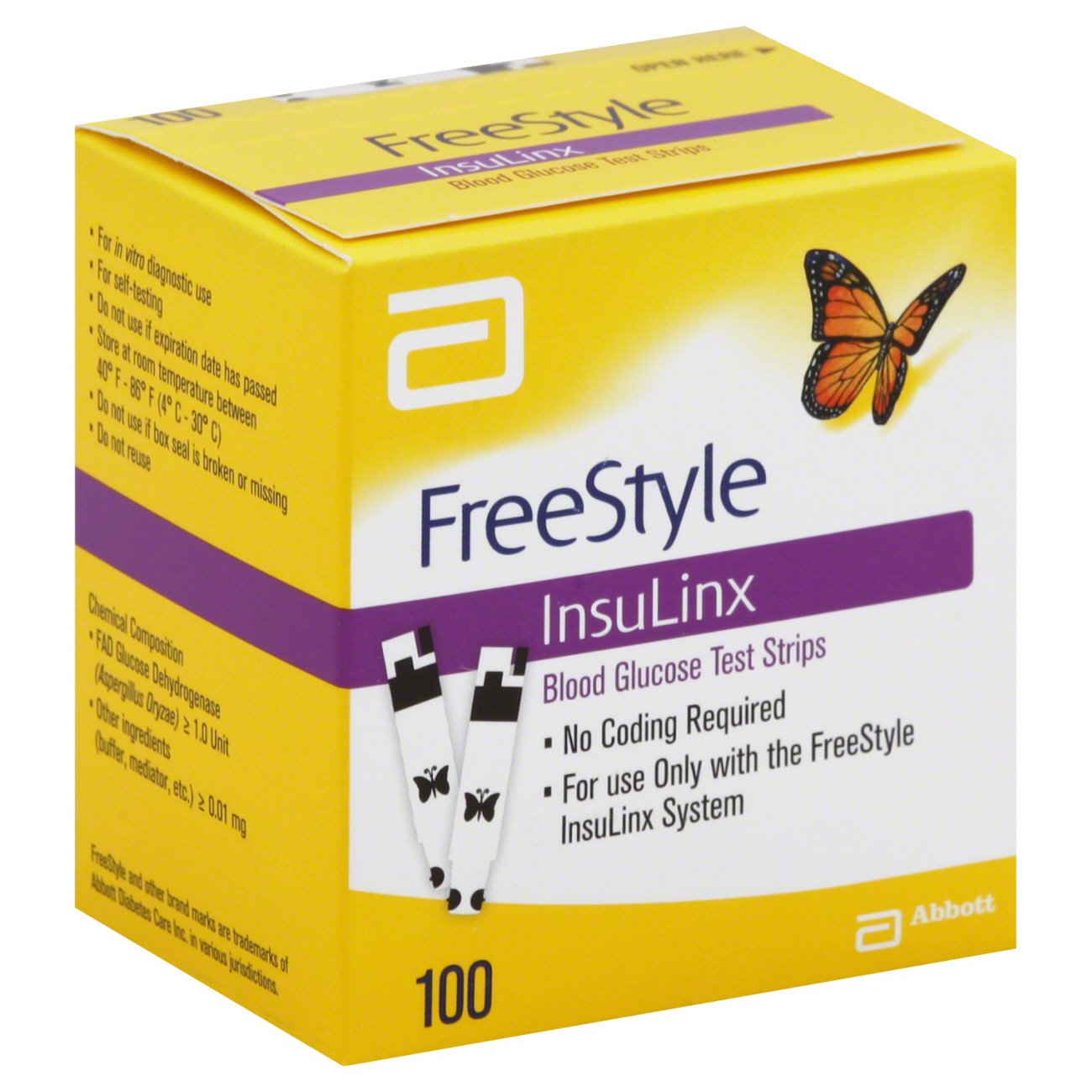 FreeStyle InsuLinx Blood Glucose Test Strips Shop Test Strips at HEB