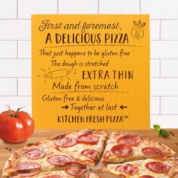 Freschetta Pepperoni Thin Crust Gluten Free Frozen Pizza, 17.78 oz