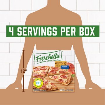 Freschetta Pepperoni Thin Crust Gluten Free Frozen Pizza, 17.78 oz