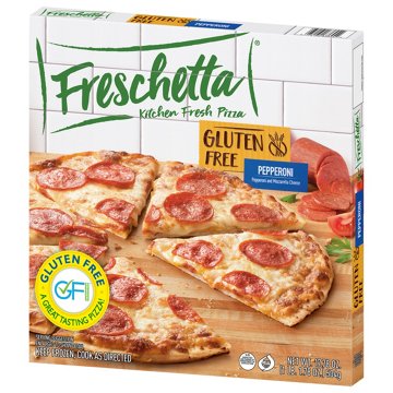 Freschetta Pepperoni Thin Crust Gluten Free Frozen Pizza, 17.78 oz