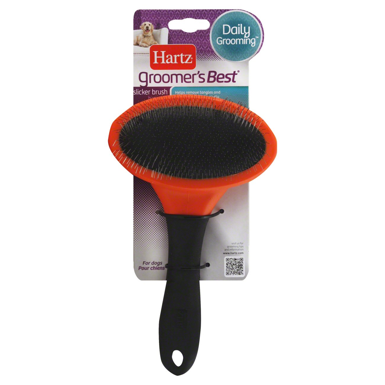 hartz groomer's best combo dog brush