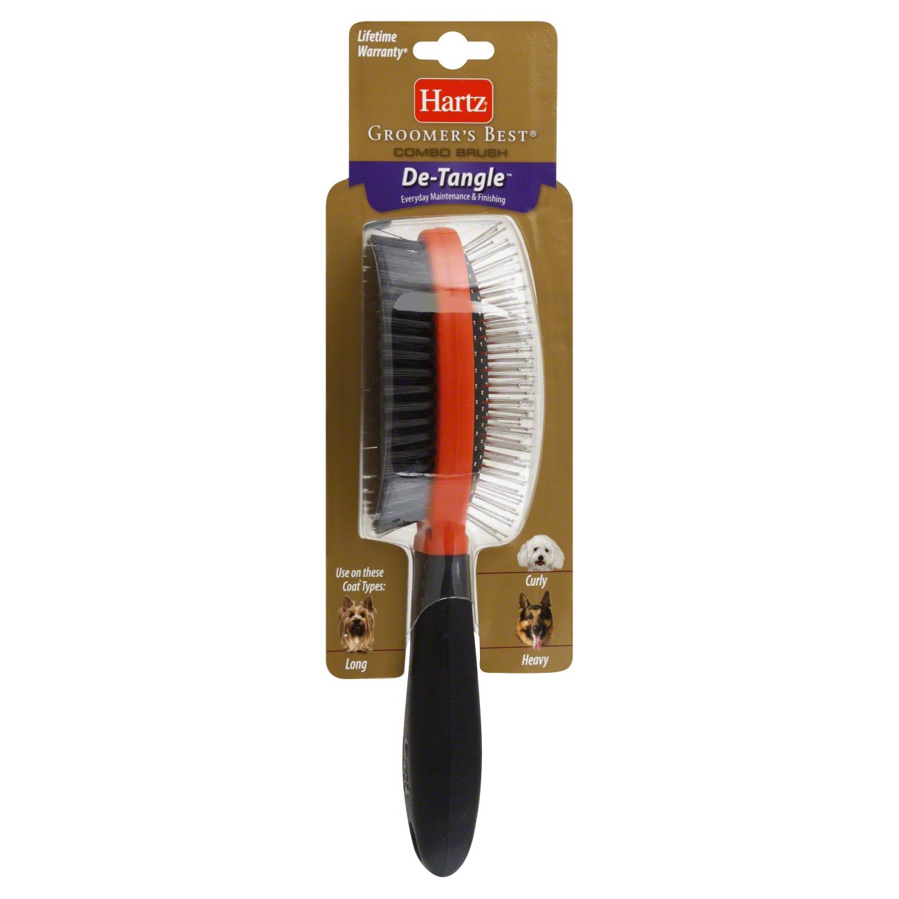 hartz groomer's best combo dog brush