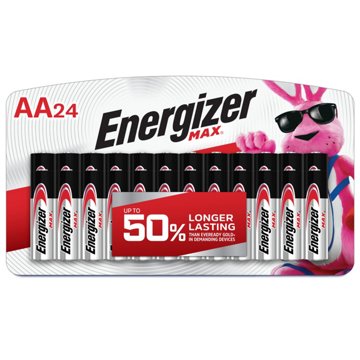Energizer MAX AA Alkaline Batteries, 24 pk
