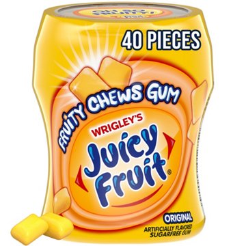Juicy Fruit Original Chewing Gum Bottle, 40 pc
