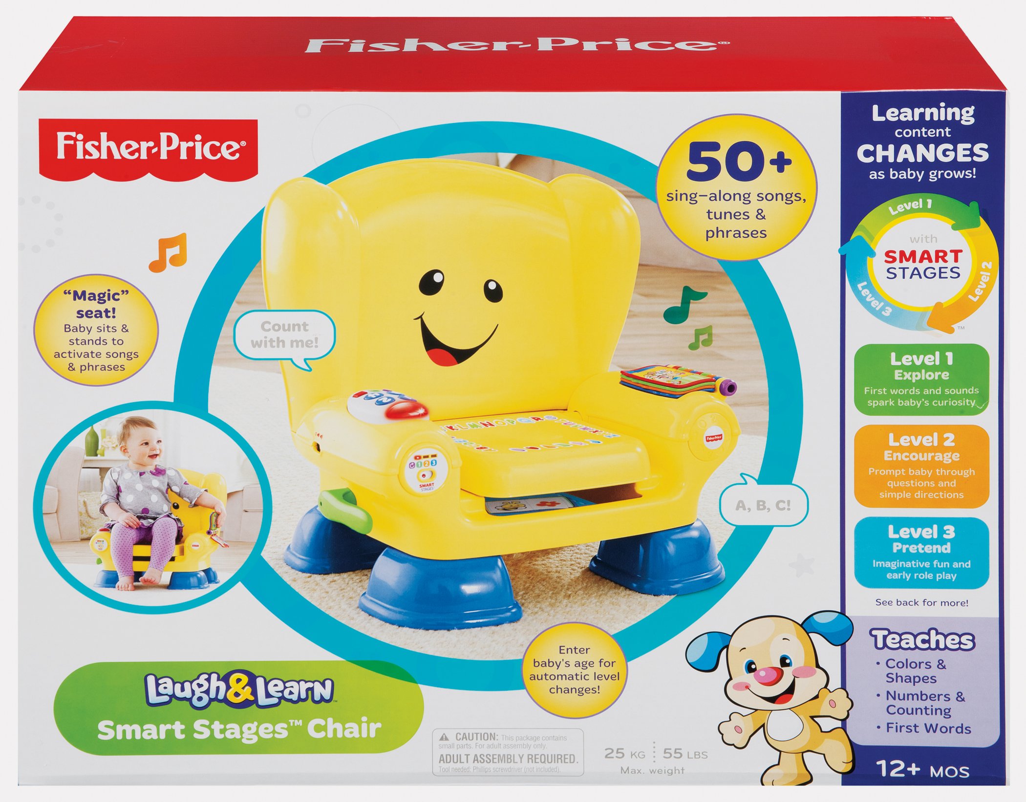 Buy Fisher-Price Laugh Learn Smart Stages Chair Early Learning Toys ...