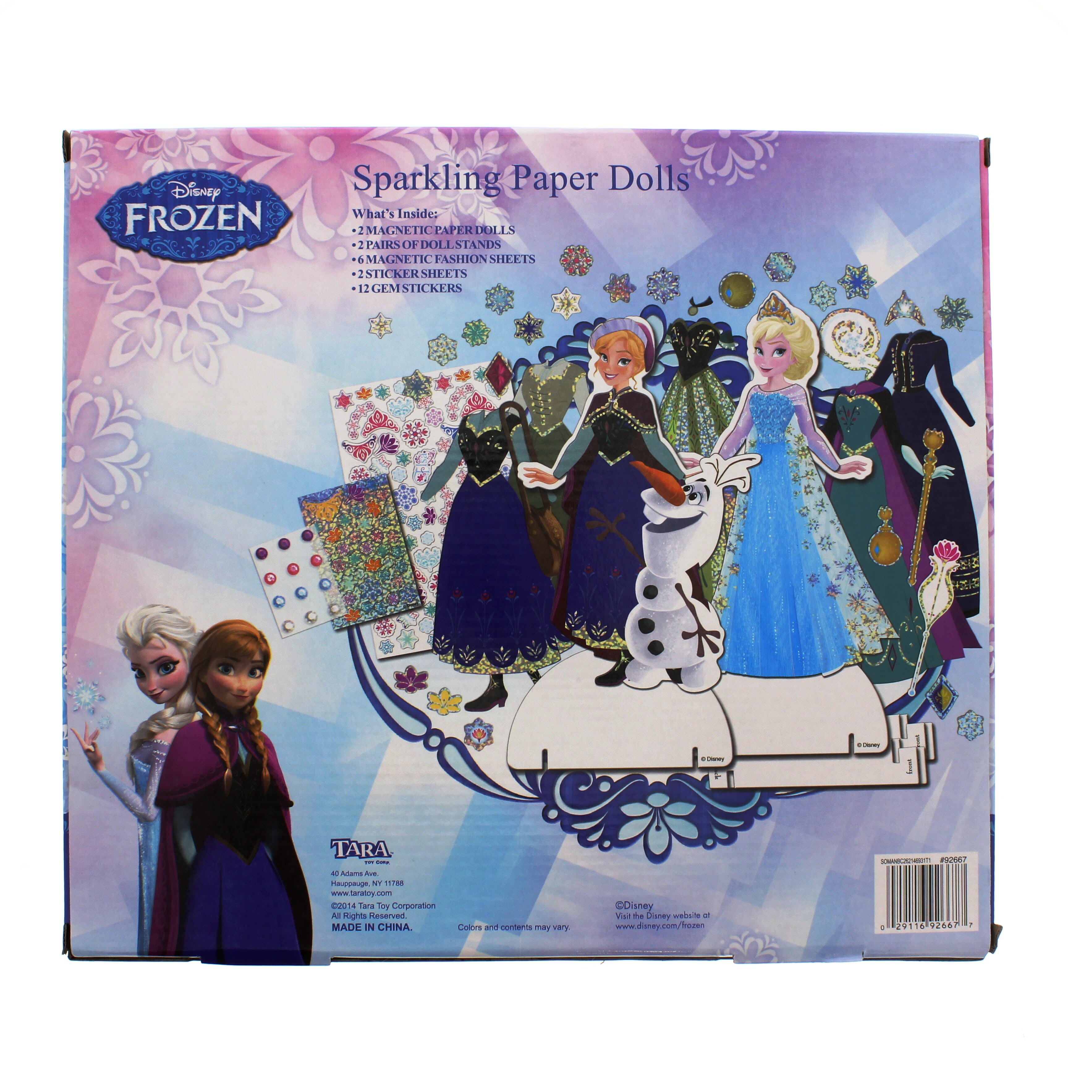 Frozen sparkling cheap paper dolls