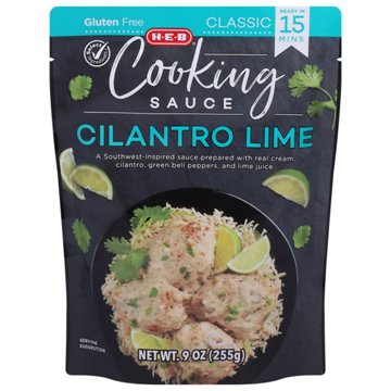 H-E-B Cooking Sauce - Cilantro Lime, 9 oz