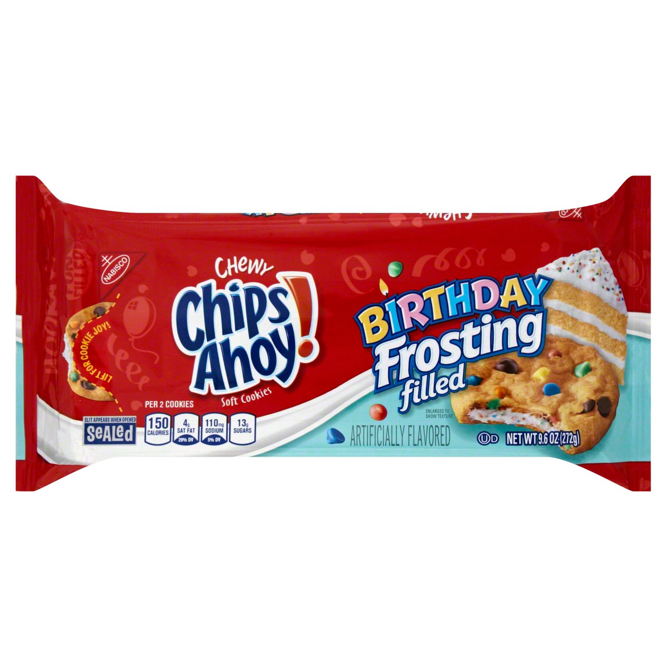 Nabisco Chips Ahoy Chewy Birthday Frosting Filled Cookies Shop