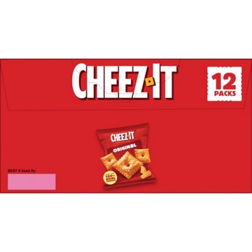 Cheez-It Original Cheese Crackers 1 oz Bags, 12 ct