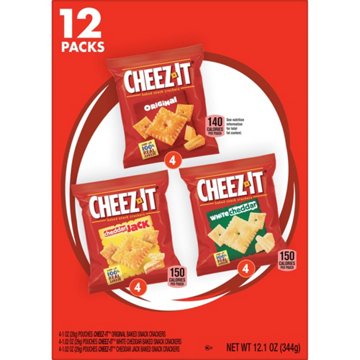 Cheez-It Variety Pack Cheese Crackers, 12.1 oz, 12 ct