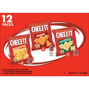 Cheez-It Variety Pack Cheese Crackers, 12.1 oz, 12 ct