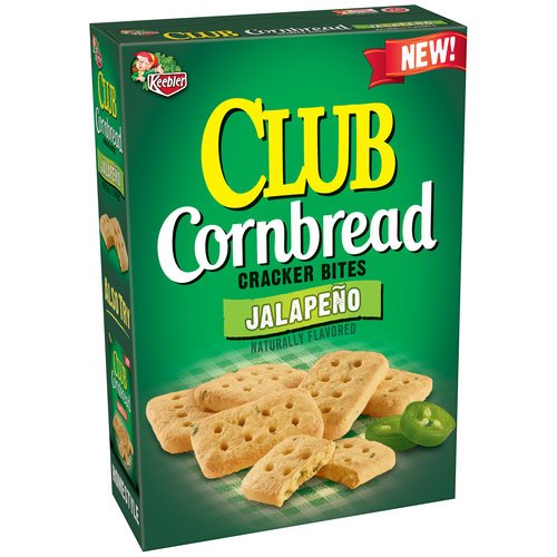Keebler Club Cornbread Jalapeno Cracker Bites Shop Snacks & Candy at