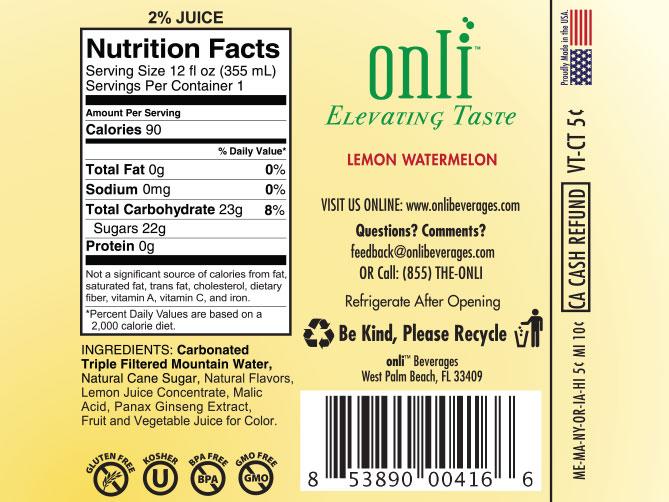 Onli Lemon Watermelon, 12 oz bottles; image 2 of 2