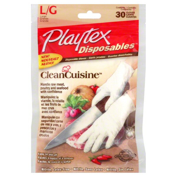 playtex disposable nitrile gloves