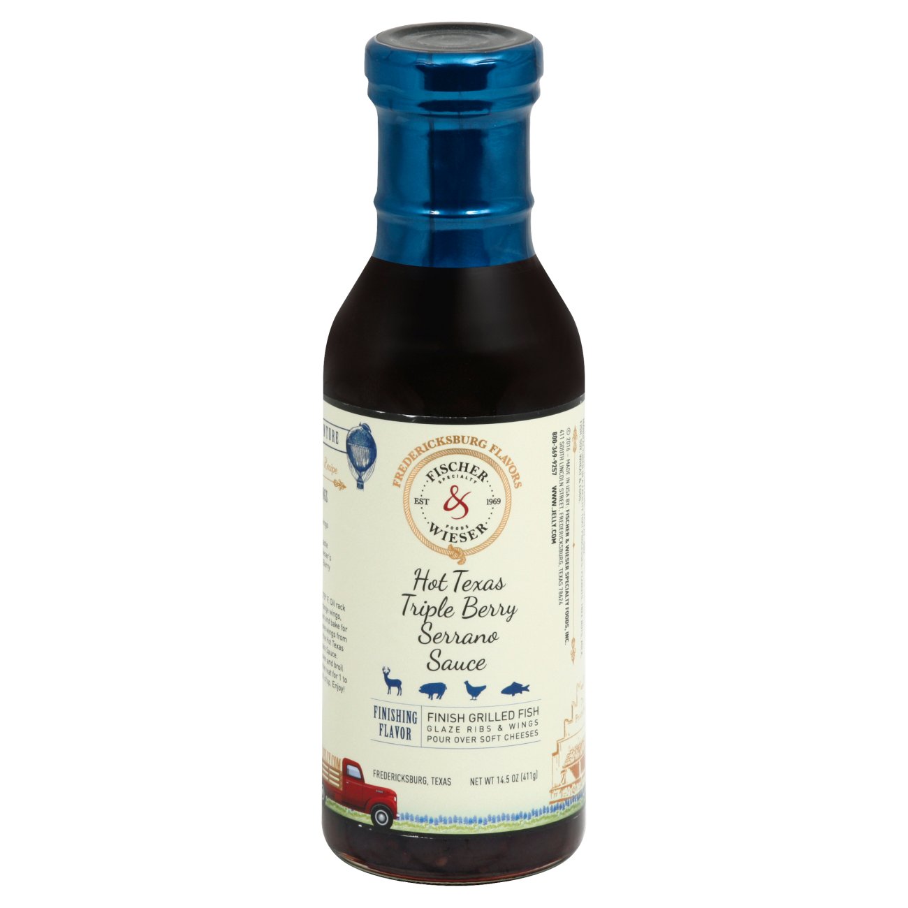 Fischer & Wieser Hot Texas Triple Berry Serrano Sauce Shop Sauces