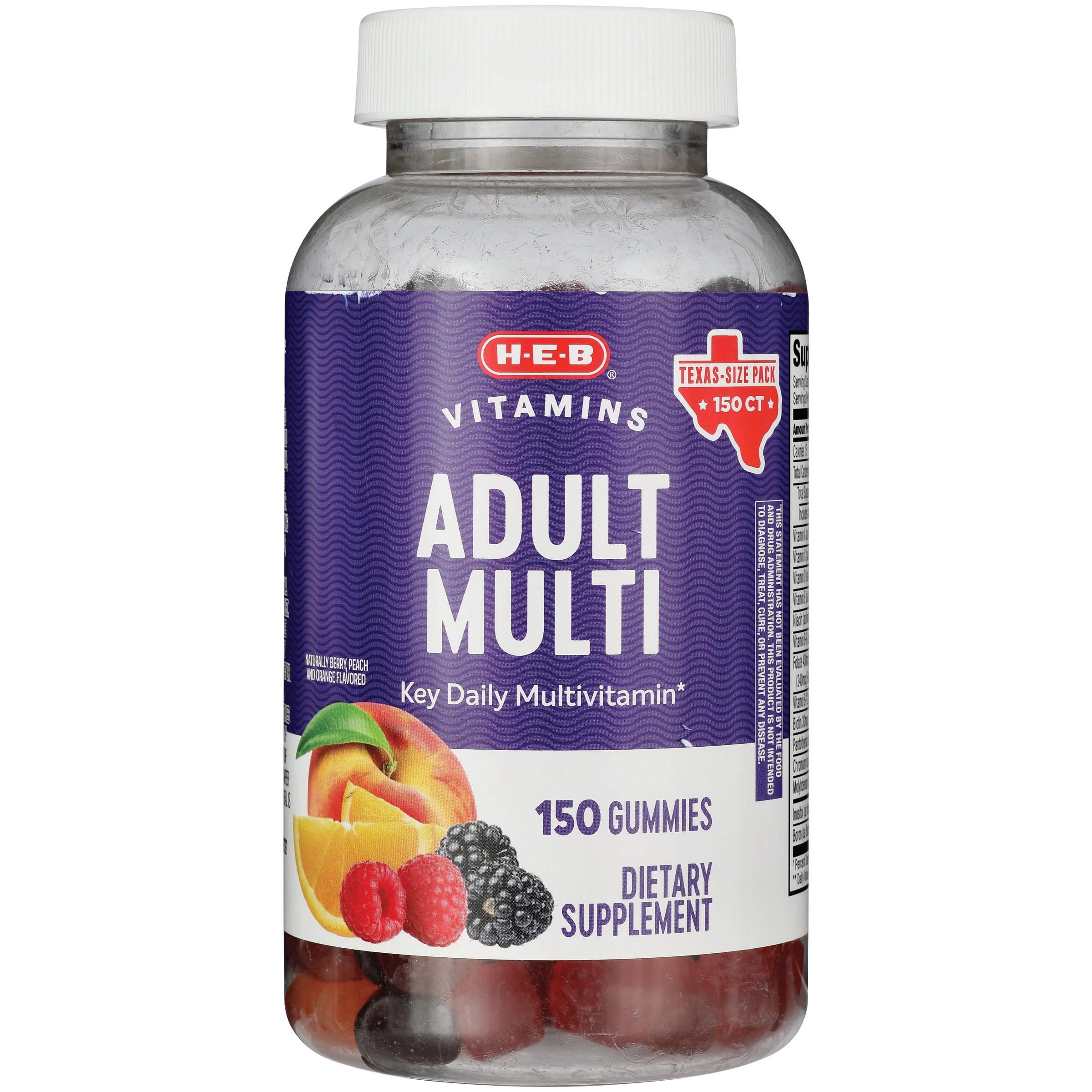 H-E-B Vitamins Adult Multivitamin Gummies - Texas-Size Pack, 150 ct