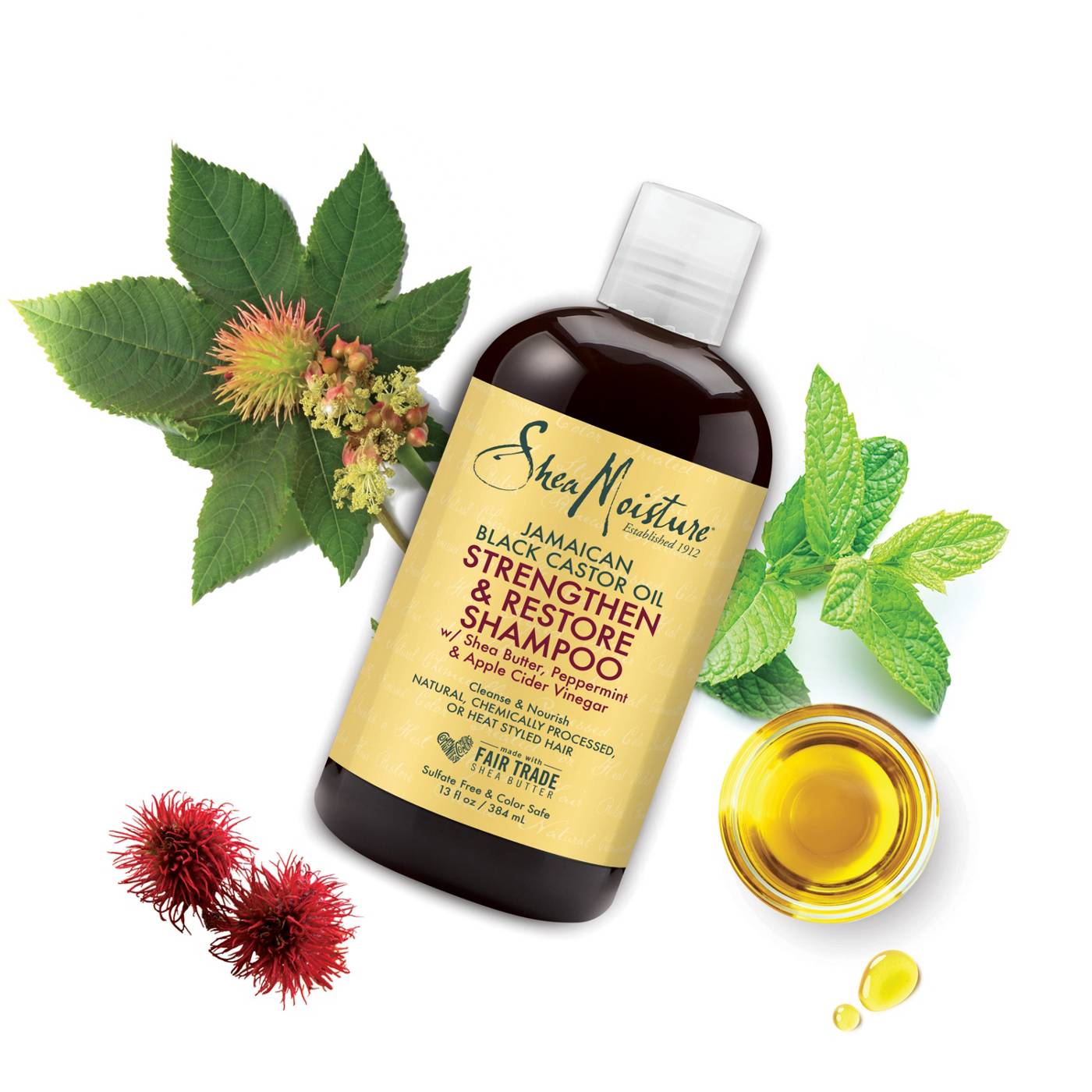 SheaMoisture Strengthen & Restore Shampoo - Jamaican Black Castor Oil; image 8 of 10